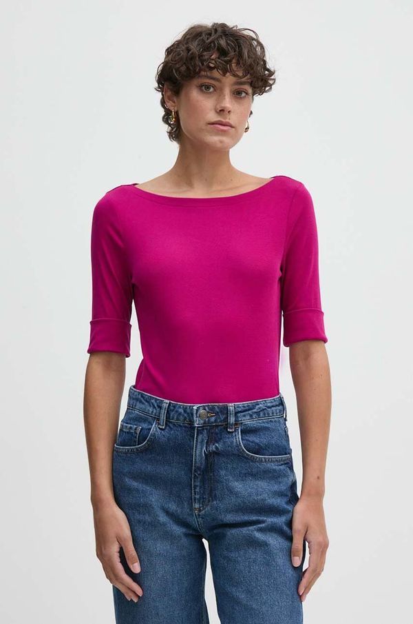 Lauren Ralph Lauren Majica kratkih rukava Lauren Ralph Lauren za žene, boja: ružičasta, 200654963