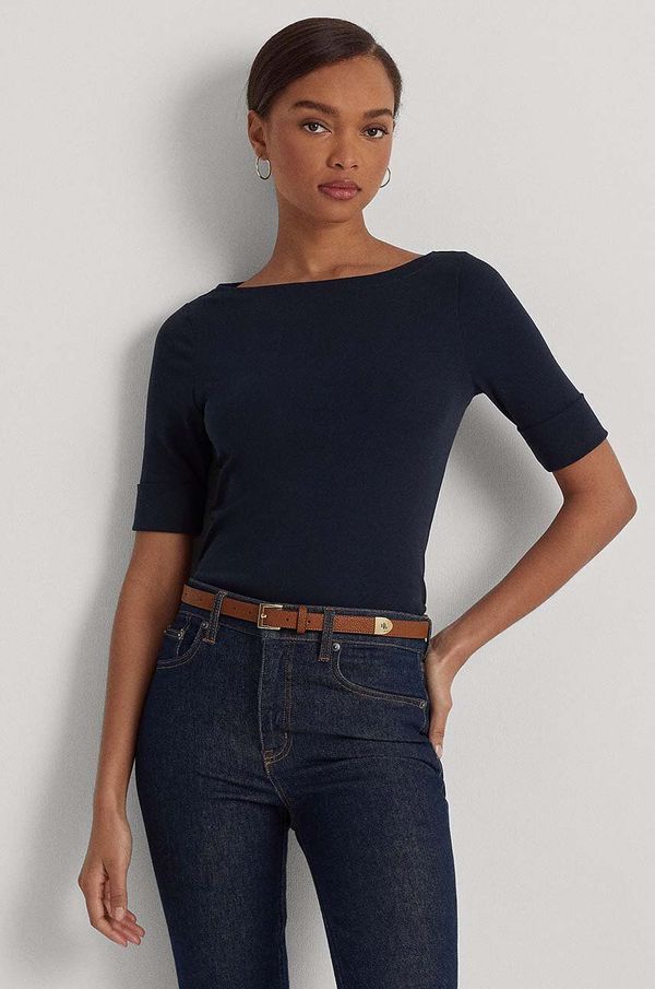 Lauren Ralph Lauren Majica kratkih rukava Lauren Ralph Lauren za žene, boja: tamno plava