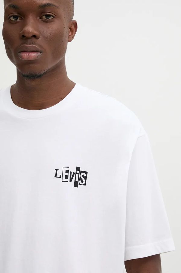 Levi's Majica kratkih rukava Levi's Levi's Skateboarding za muškarce, boja: bijela, s tiskom, A1005