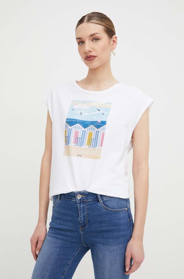 Liu Jo Majica kratkih rukava Liu Jo za žene, boja: bež