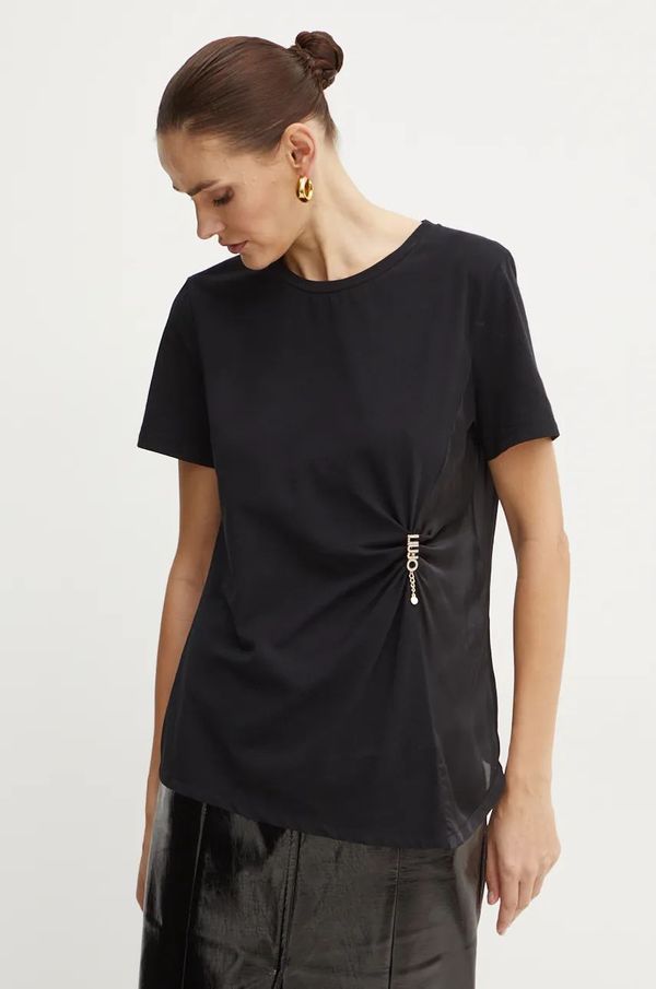 Liu Jo Majica kratkih rukava Liu Jo za žene, boja: crna, WF4181 J5003