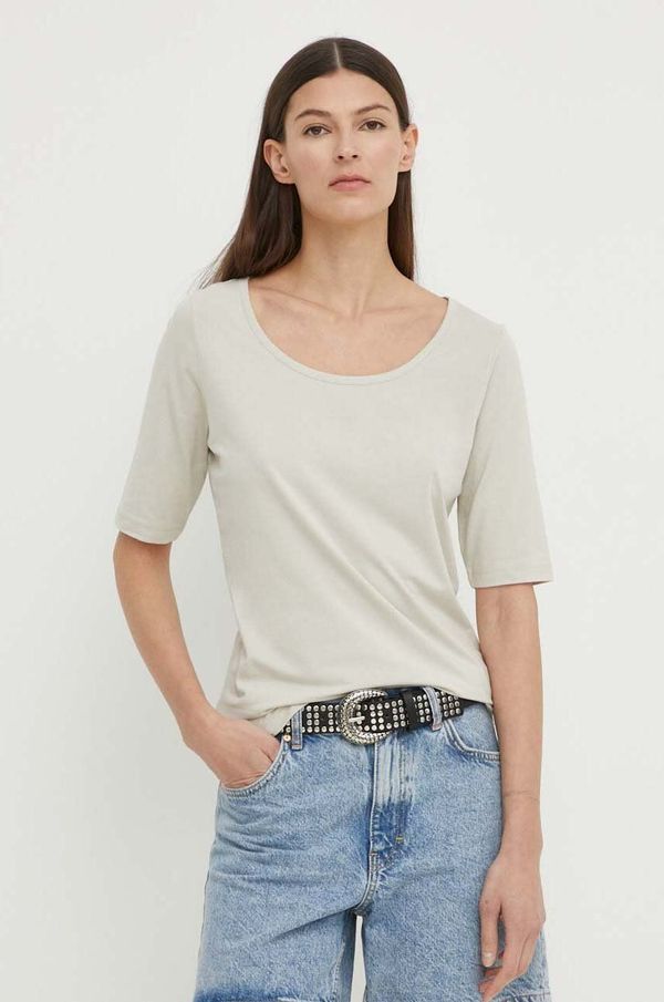 Marc O'Polo Majica kratkih rukava Marc O'Polo za žene, boja: bež, 403308751355