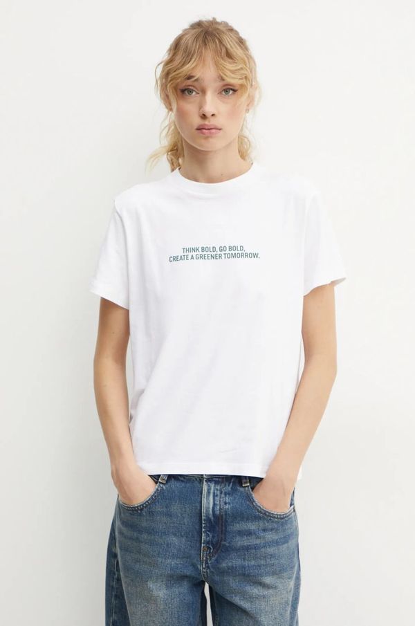 Marc O'Polo Majica kratkih rukava Marc O'Polo za žene, boja: bijela, 500203551031