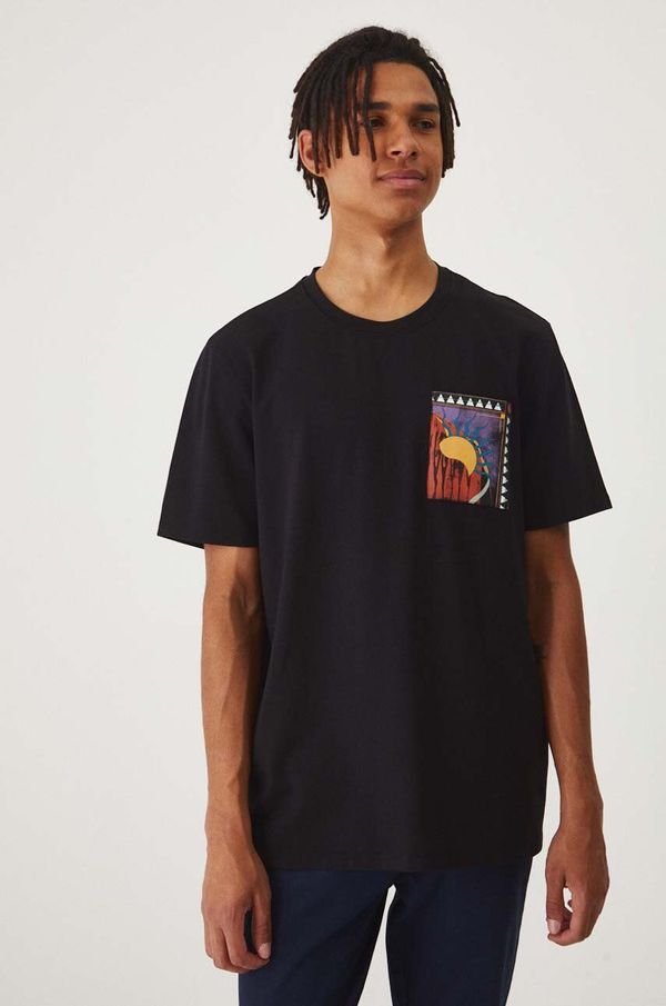 Medicine Majica kratkih rukava Medicine za muškarce, boja: crna, s tiskom