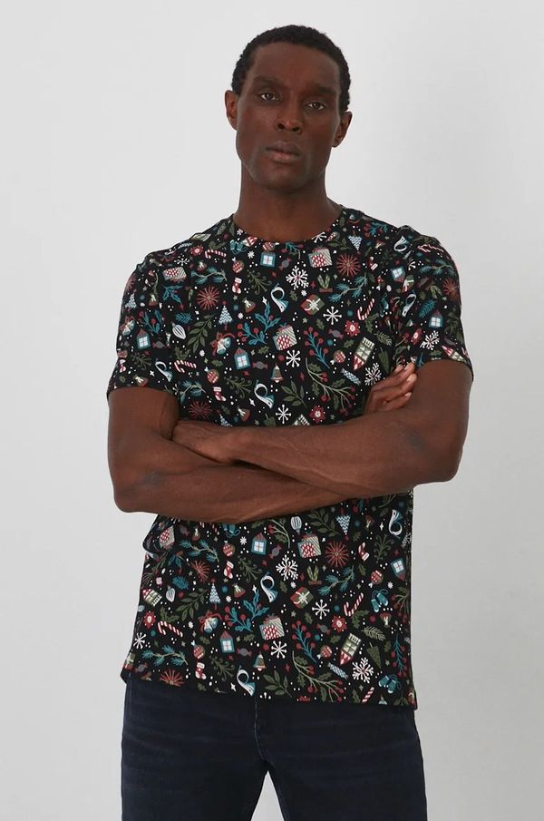 Medicine Majica kratkih rukava Medicine za muškarce, boja: crna, s uzorkom