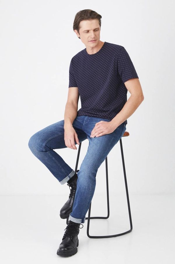 Medicine Majica kratkih rukava Medicine za muškarce, boja: tamno plava, bez uzorka