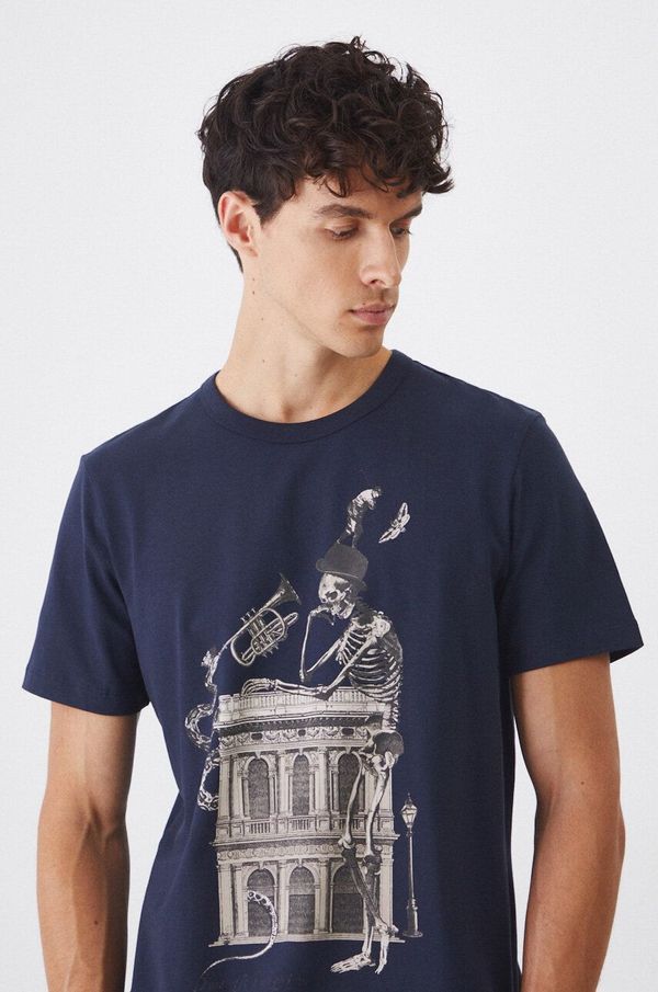 Medicine Majica kratkih rukava Medicine za muškarce, boja: tamno plava, s tiskom