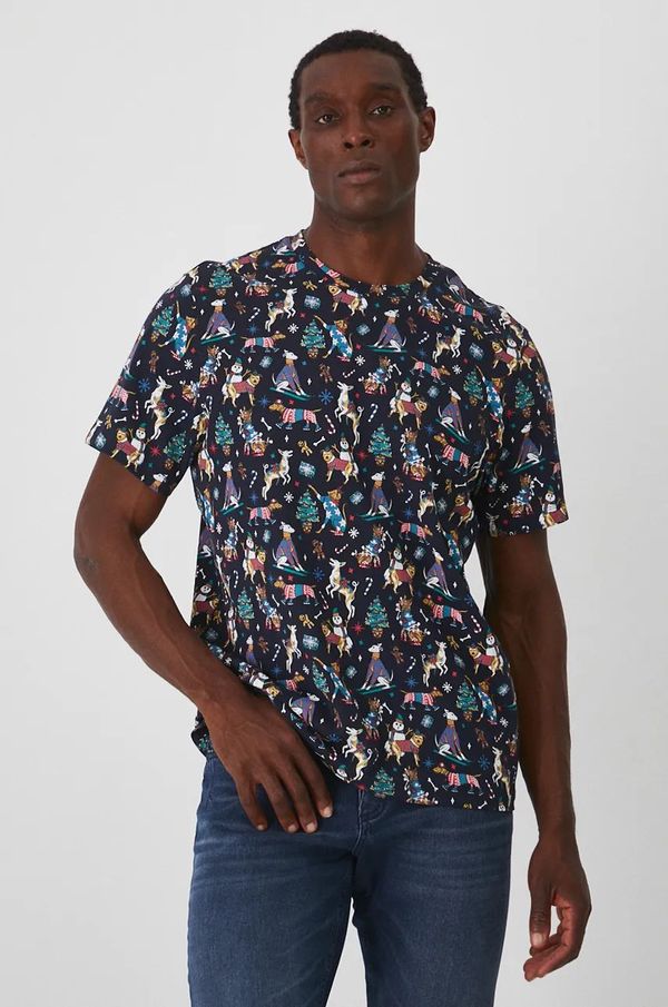 Medicine Majica kratkih rukava Medicine za muškarce, boja: tamno plava, s uzorkom