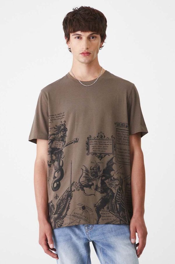 Medicine Majica kratkih rukava Medicine za muškarce, boja: zelena, s tiskom