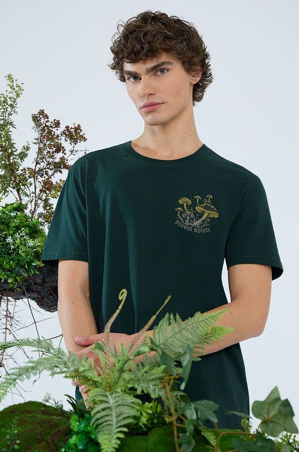 Medicine Majica kratkih rukava Medicine za muškarce, boja: zelena, s tiskom