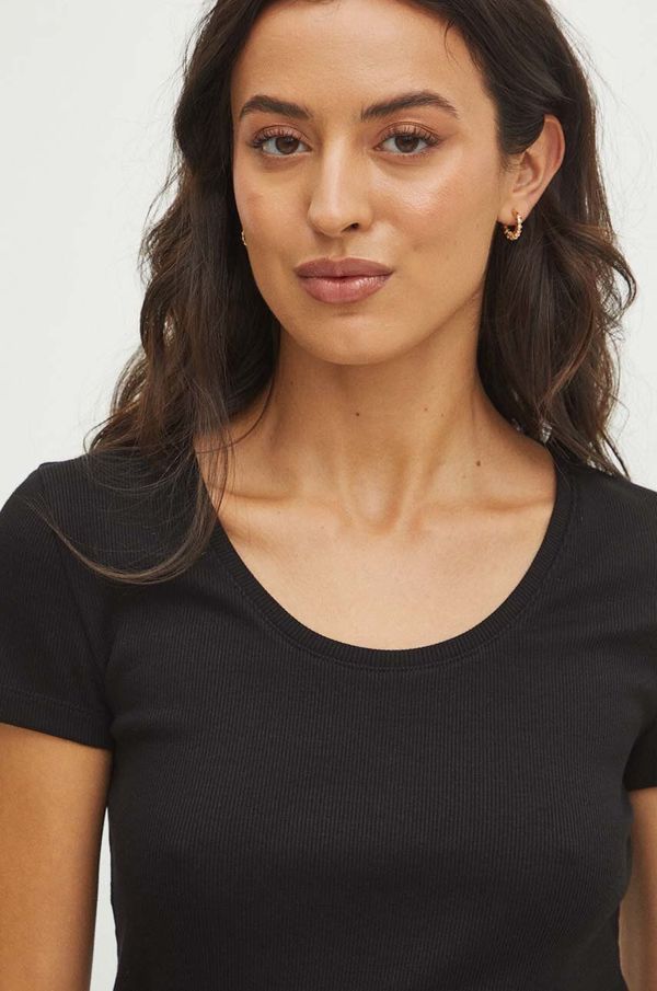 Medicine Majica kratkih rukava Medicine za žene, boja: crna