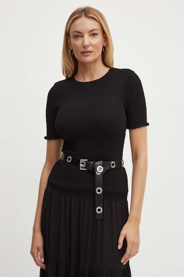 MICHAEL Michael Kors Majica kratkih rukava MICHAEL Michael Kors za žene, boja: crna, MT4427C7R3