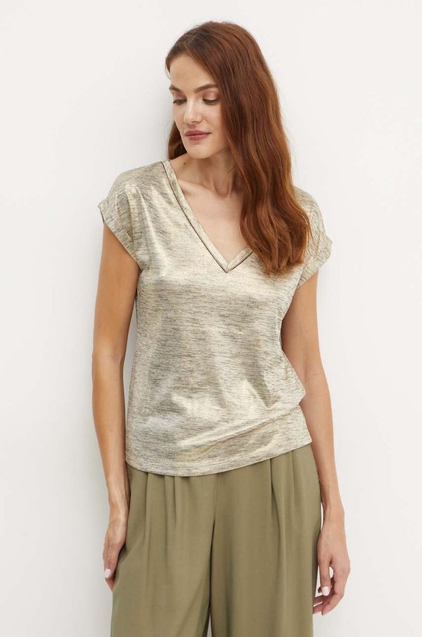 Morgan Majica kratkih rukava Morgan DAYA1 za žene, boja: zlatna, DAYA1