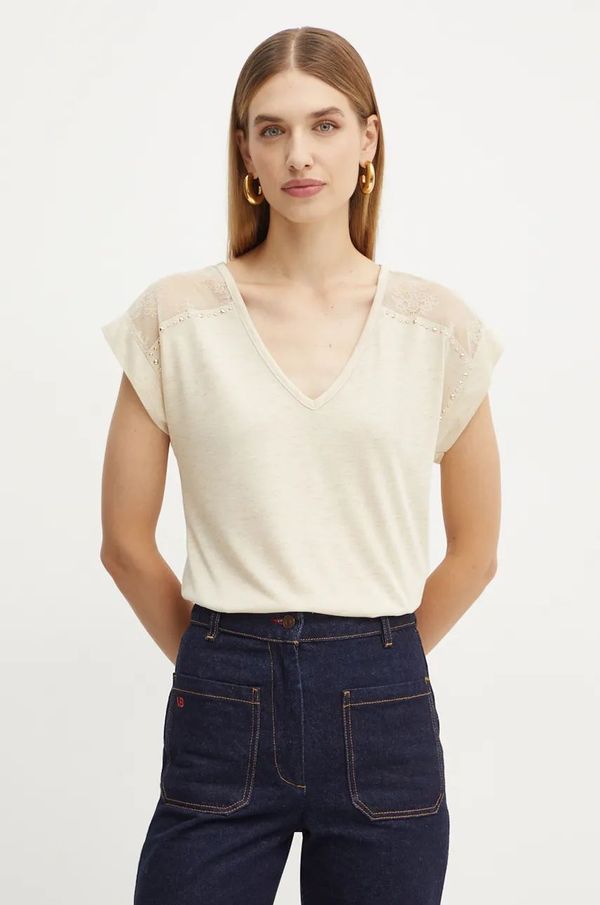 Morgan Majica kratkih rukava Morgan DIMANI za žene, boja: bež, DIMANI