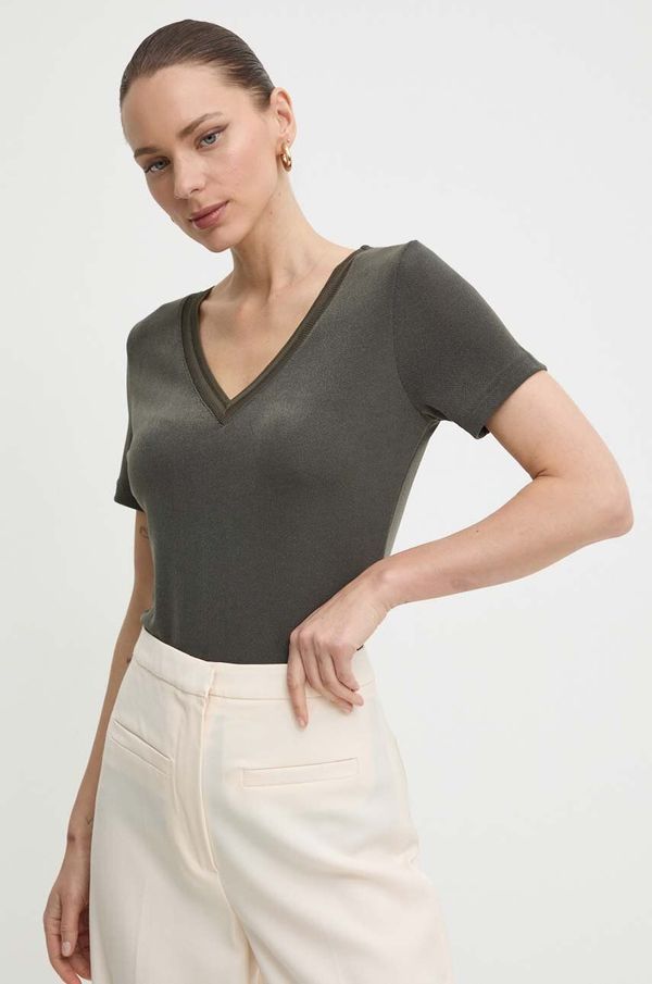 Morgan Majica kratkih rukava Morgan DIWI za žene, boja: zelena, DIWI