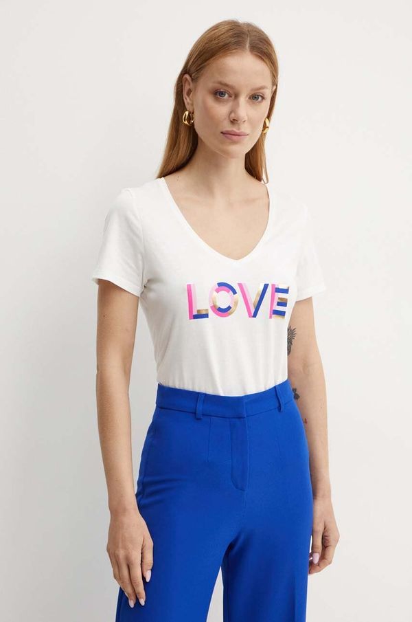 Morgan Majica kratkih rukava Morgan DLUCY za žene, boja: bijela, DLUCY