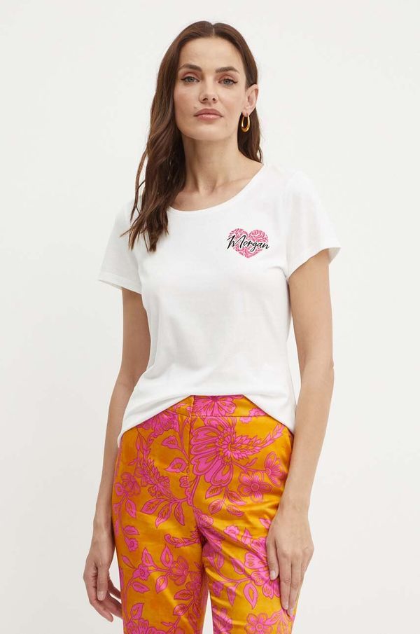 Morgan Majica kratkih rukava Morgan DROD za žene, boja: bijela