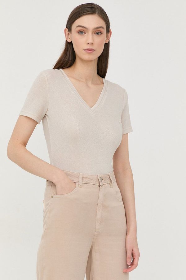 Morgan Majica kratkih rukava Morgan za žene, boja: bež