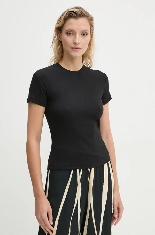 Nanushka Majica kratkih rukava Nanushka AXTON za žene, boja: crna, NW24PFTP25051