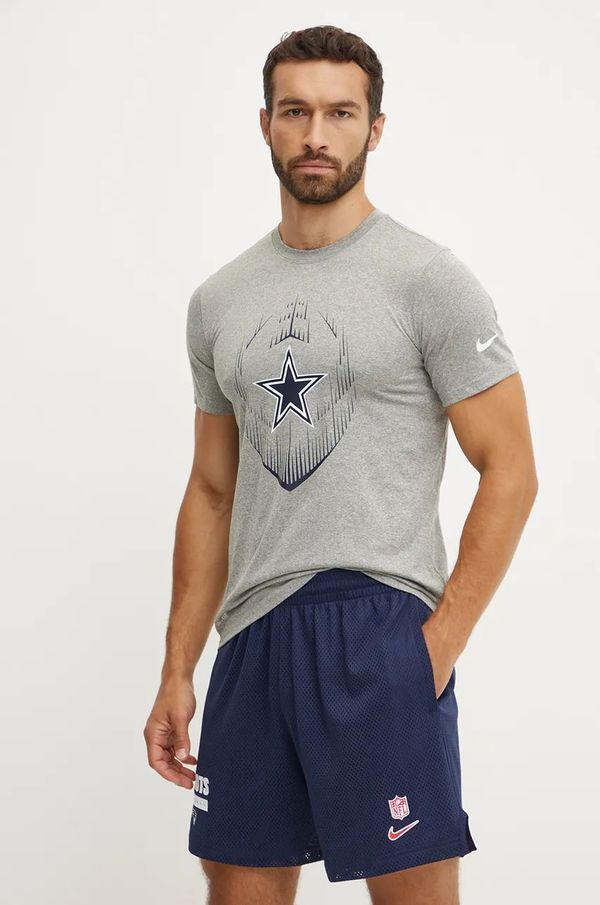 Nike Majica kratkih rukava Nike Dallas Cowboys za muškarce, boja: siva, s tiskom, NKGK-06G-7RD-JKV