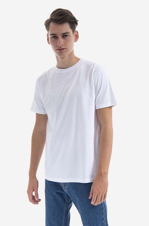 Norse Projects Majica kratkih rukava Norse Projects za muškarce, boja: bijela, bez uzorka