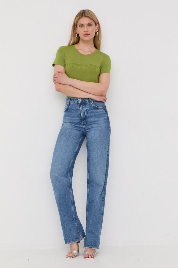 Patrizia Pepe Majica kratkih rukava Patrizia Pepe za žene, boja: zelena