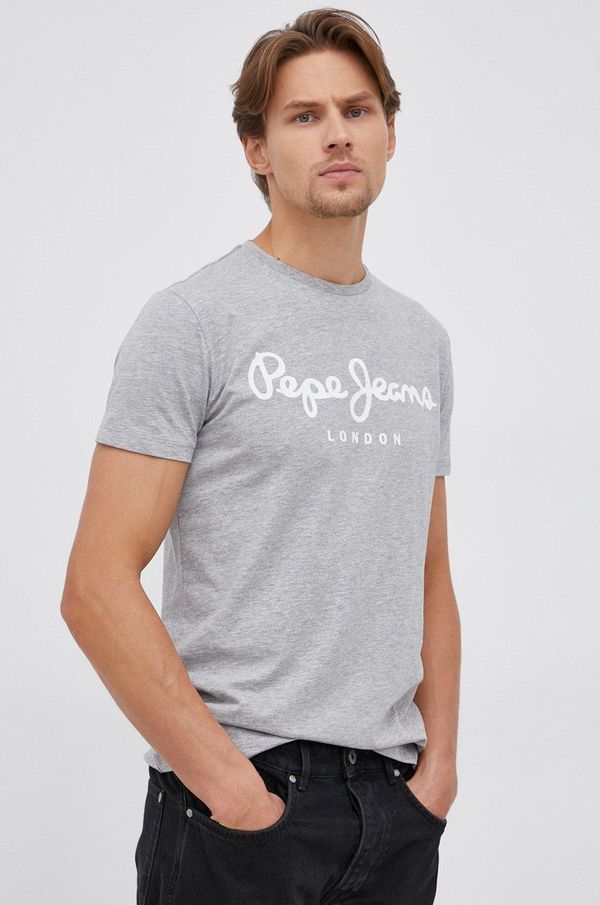 Pepe Jeans Majica kratkih rukava Pepe Jeans Original Stretch boja: siva
