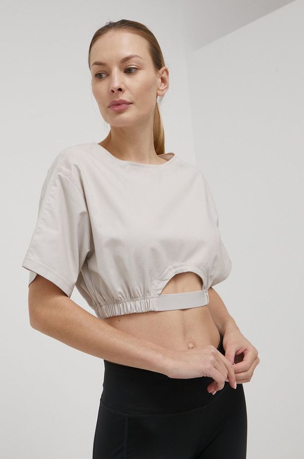 Reebok Classic Majica kratkih rukava Reebok Classic za žene, boja: bež, HB8651-MOONST