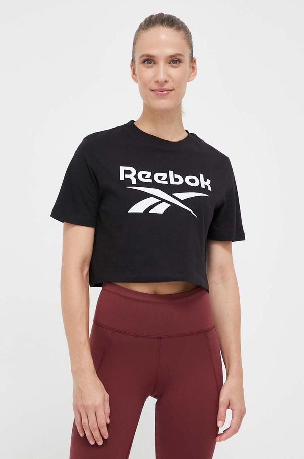 Reebok Majica kratkih rukava Reebok Reebok Identity za žene, boja: crna