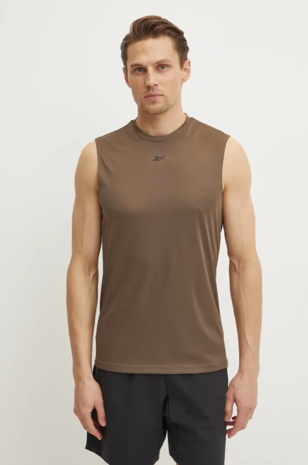 Reebok Majica kratkih rukava Reebok za muškarce, boja: zelena, 100216538