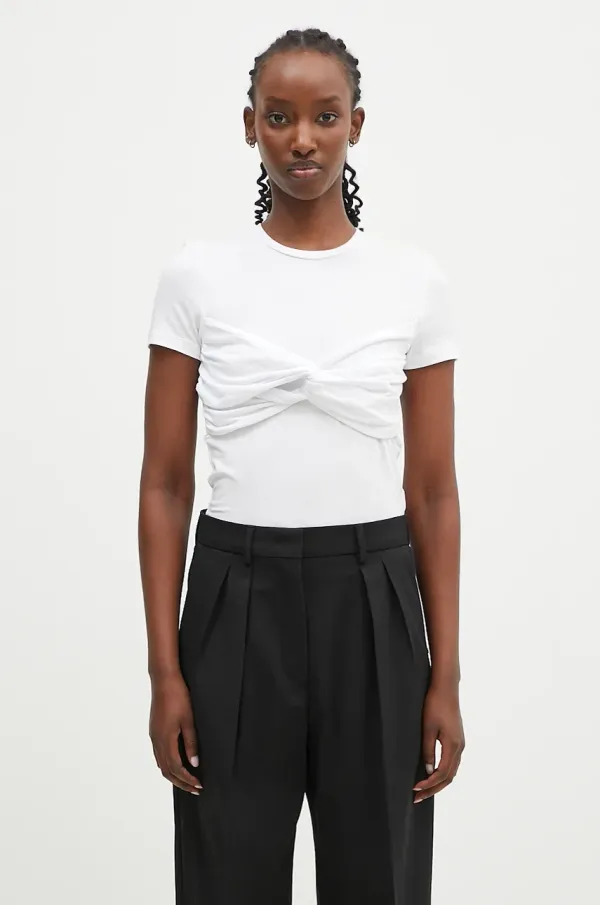 Rotate Majica kratkih rukava Rotate Fitted Twisted za žene, boja: bijela, 112877400