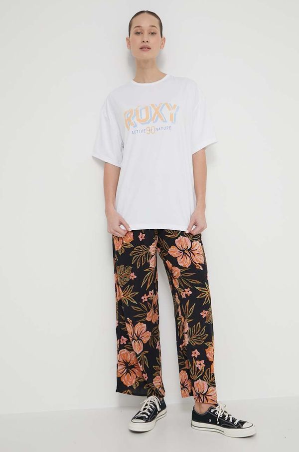 Roxy Majica kratkih rukava Roxy Beach Bound za žene, boja: bijela, ERJKT04118