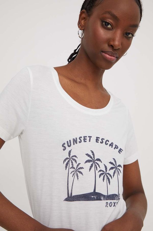 Roxy Majica kratkih rukava Roxy za žene, boja: bež