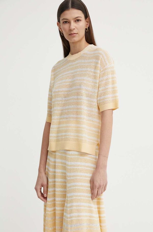 Aeron Majica kratkih rukava s dodatkom lana AERON NIMBLE boja: narančasta, AW24SSTO510502