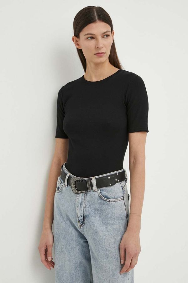 Samsoe Samsoe Majica kratkih rukava Samsoe Samsoe za žene, boja: crna