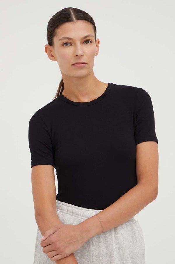 Samsoe Samsoe Majica kratkih rukava Samsoe Samsoe za žene, boja: crna