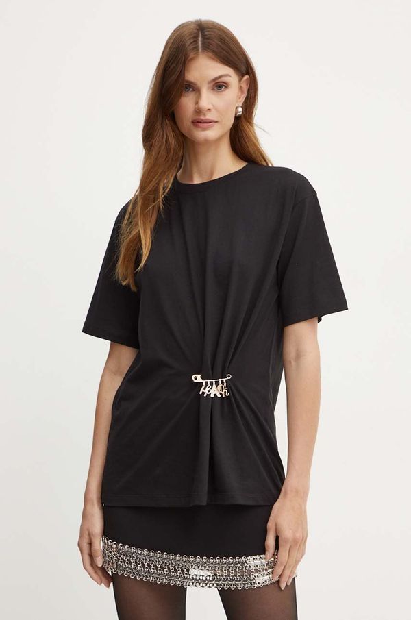 Silvian Heach Majica kratkih rukava Silvian Heach CHIKI za žene, boja: crna, GPA24269TS