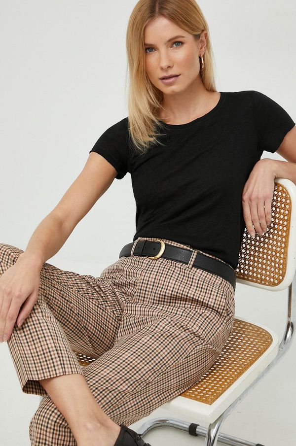 Sisley Majica kratkih rukava Sisley za žene, boja: crna