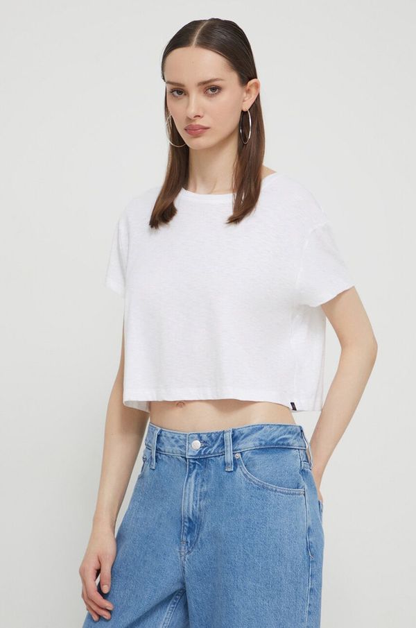 Superdry Majica kratkih rukava Superdry za žene, boja: bijela