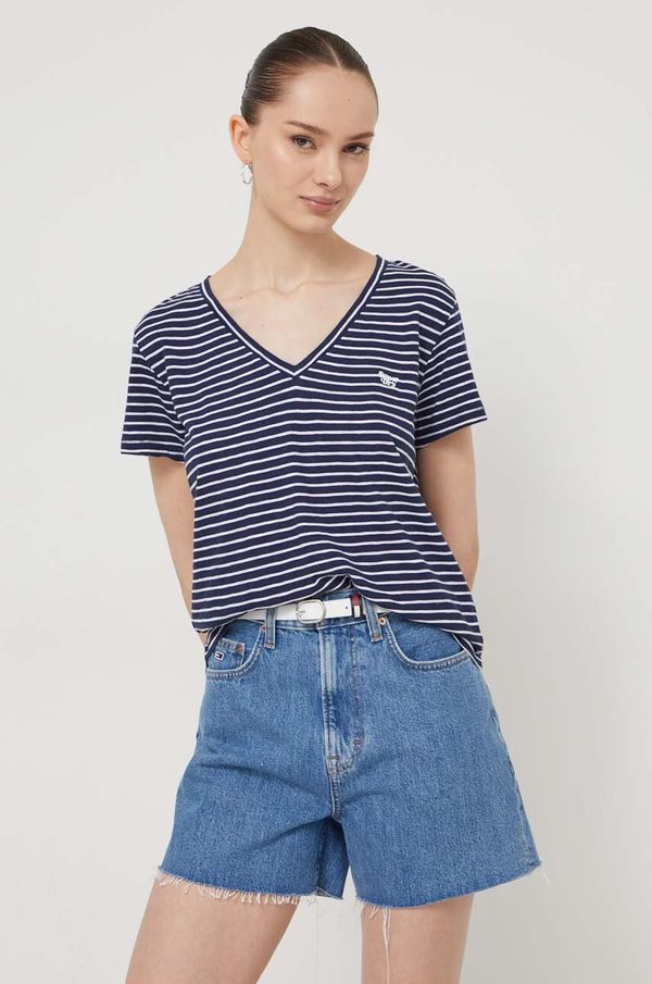 Superdry Majica kratkih rukava Superdry za žene, boja: tamno plava