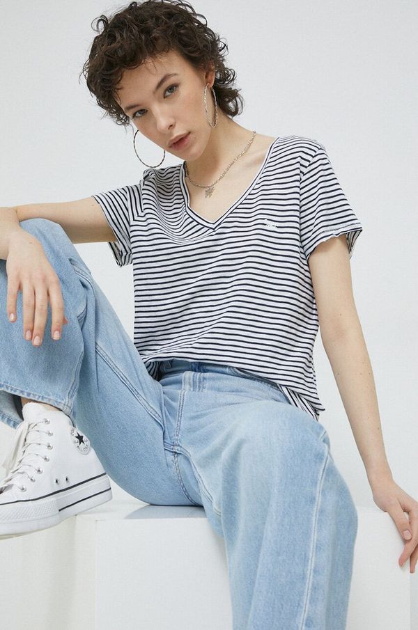 Superdry Majica kratkih rukava Superdry za žene, boja: tamno plava