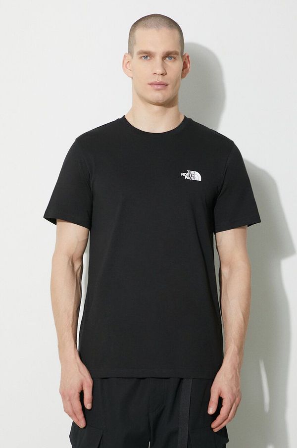 The North Face Majica kratkih rukava The North Face M S/S Simple Dome Tee za muškarce, boja: crna, s tiskom, NF0A87NGJK31