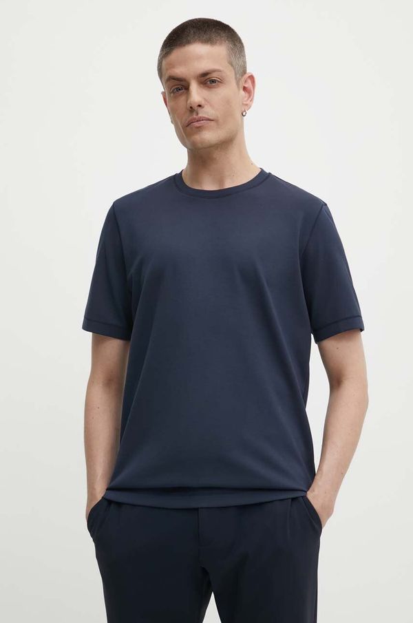 Theory Majica kratkih rukava Theory za muškarce, boja: tamno plava, bez uzorka