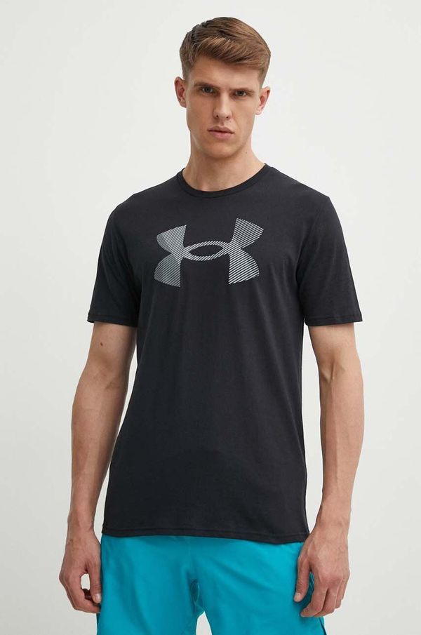 Under Armour Majica kratkih rukava Under Armour za muškarce, boja: crna, s tiskom