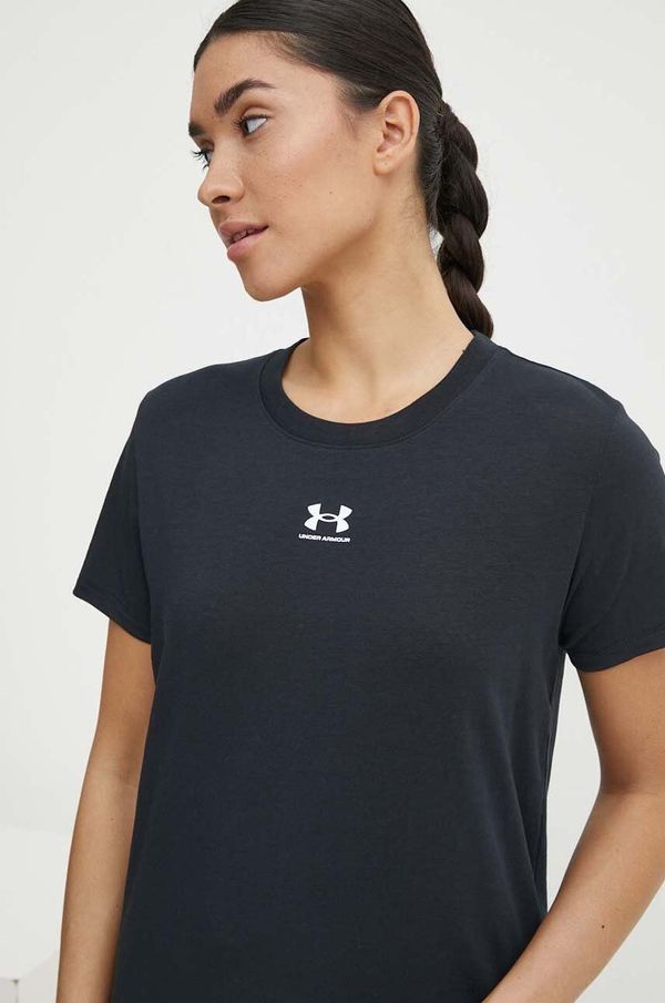 Under Armour Majica kratkih rukava Under Armour za žene, boja: crna