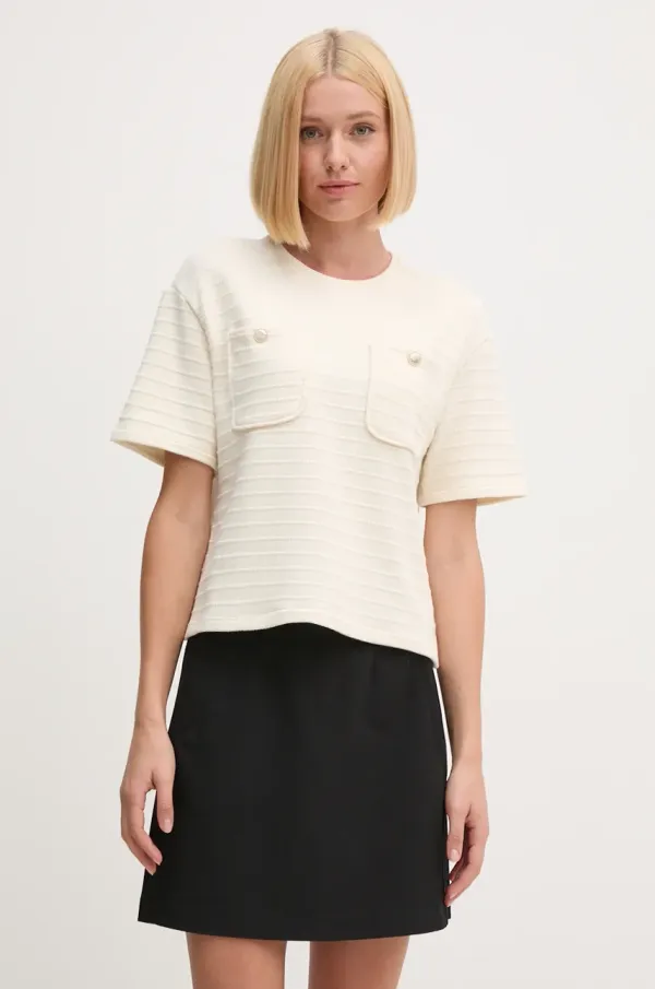 United Colors of Benetton Majica kratkih rukava United Colors of Benetton za žene, boja: bež, 3RWKD1089