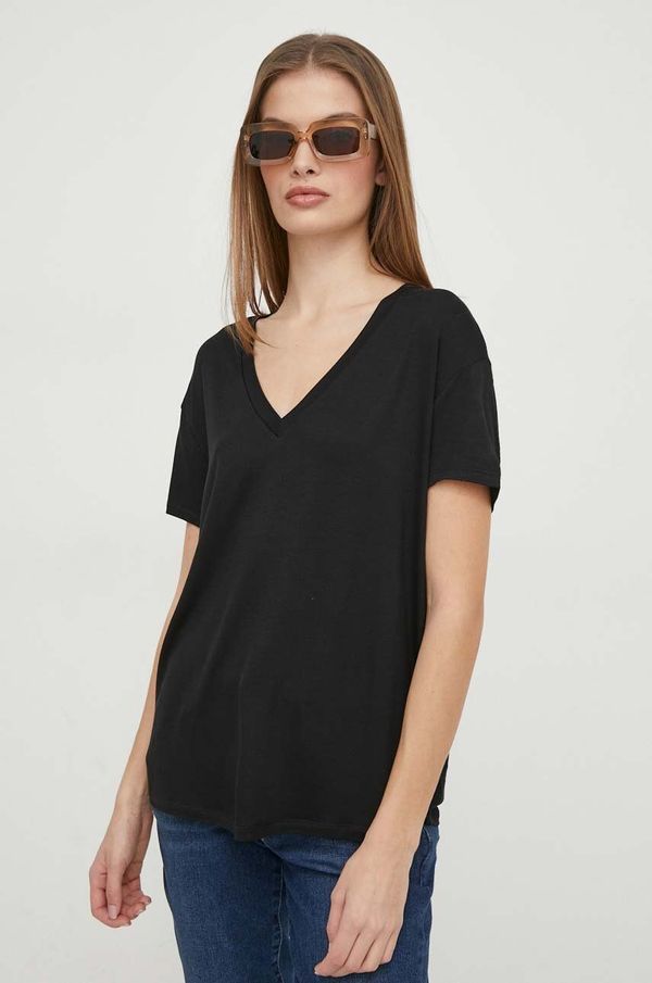 United Colors of Benetton Majica kratkih rukava United Colors of Benetton za žene, boja: crna