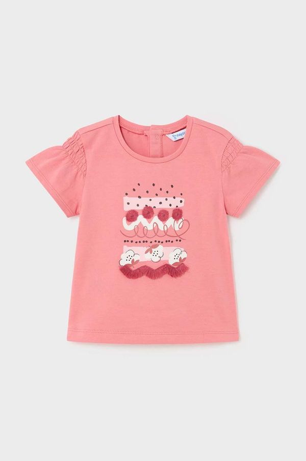 Mayoral Majica kratkih rukava za bebe Mayoral boja: ružičasta