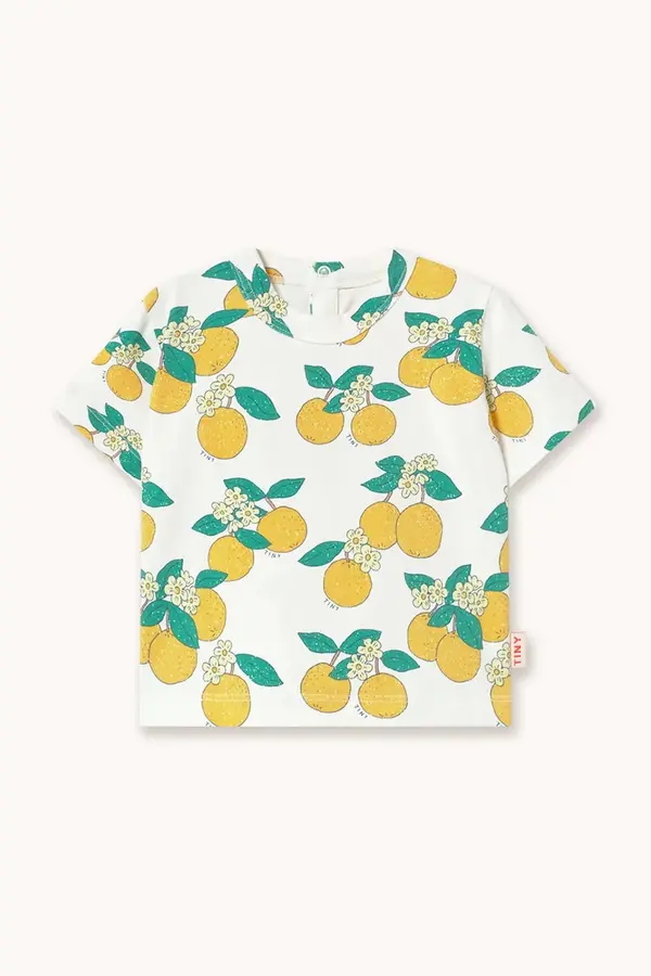 Tinycottons Majica kratkih rukava za bebe Tinycottons ORANGES KNITTED BABY TEE