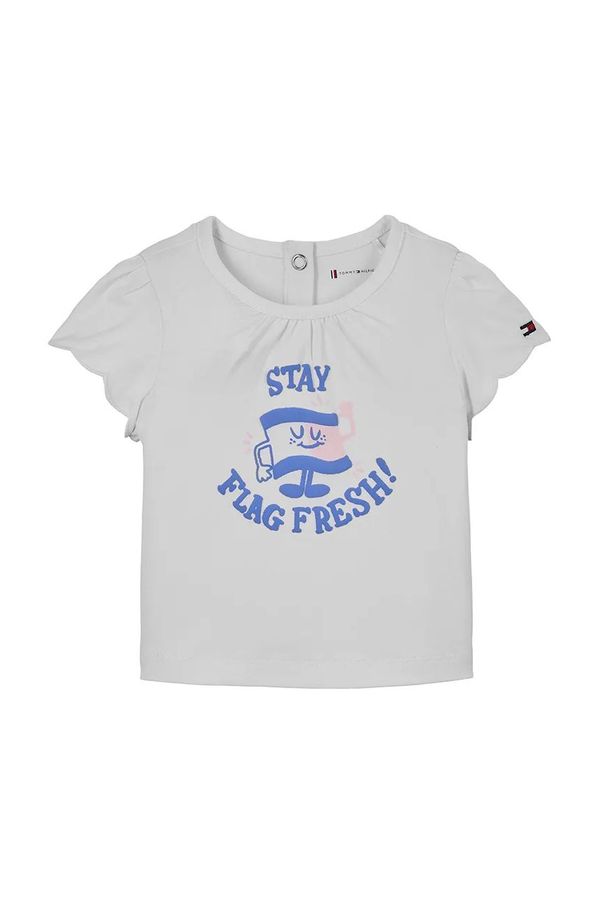 Tommy Hilfiger Majica kratkih rukava za bebe Tommy Hilfiger boja: bijela, KN0KN01963